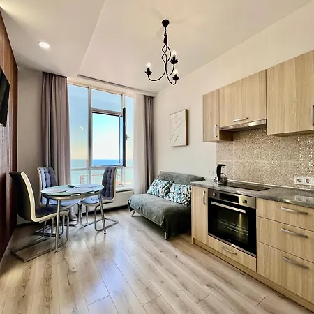 Apartment стильная студия с отдельной спальней с прекрасным видом моря и всей аркадии